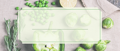 绿色低卡素食公众号首图背景