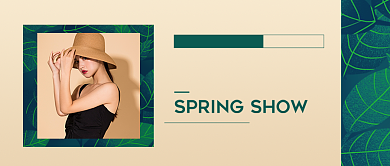 春夏新风尚春季尚新促销新媒体配图背景