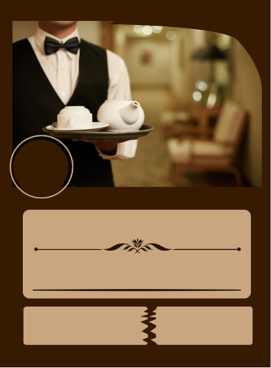 商务酒店房间促销印刷海报背景