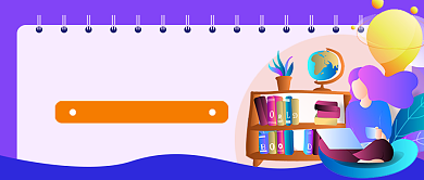 高考倒计时紫色卡通新媒体配图背景