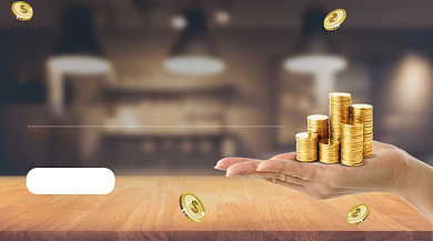 金融数字货币简约手机横图背景