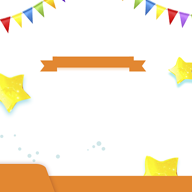 简约六一童装促销主图图标背景