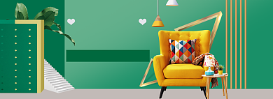 春季家装节海报banner模板背景