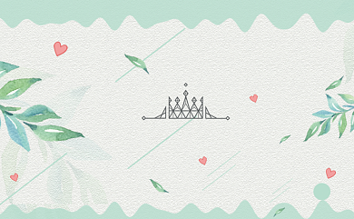 绿色小清新简约名片背景