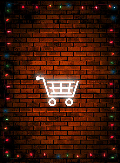 霓虹灯618年中大促宣传促销海报背景