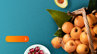 水果特惠促销清新简约手机横图背景