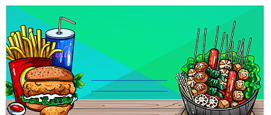 517吃货节美食公众号首图背景