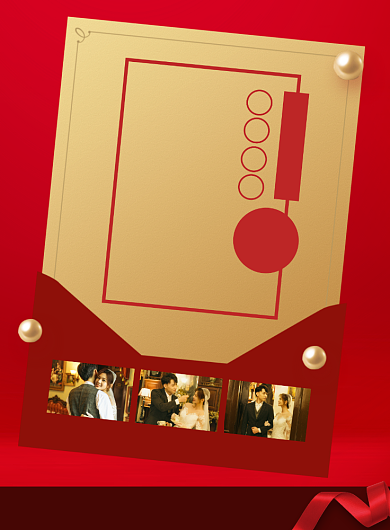 婚纱摄影促销印刷海报背景