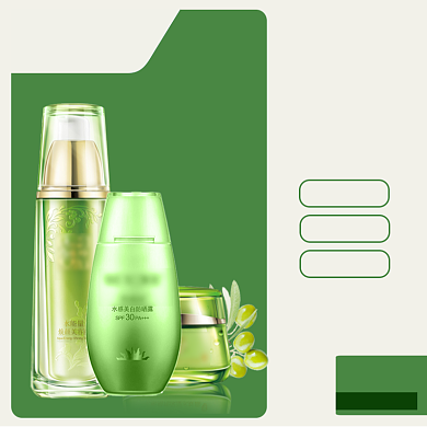 吾折天美妆海报直通车模板背景