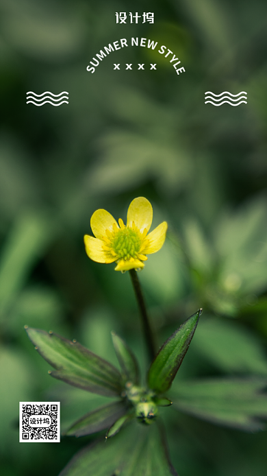 简约清新风日签海报背景