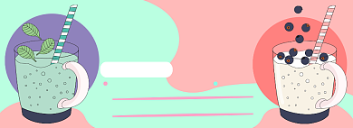 奶茶电商淘宝banner图背景