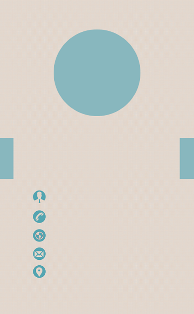 文艺波浪线条创意花店公司竖版名片模板背景