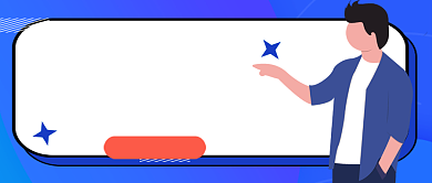 蓝色卡通聚焦两会公众号首图背景