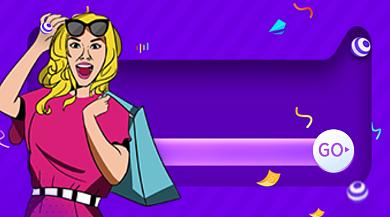 618年中大促紫色创意插画手机横图背景