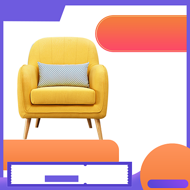 家装家具特惠大促海报banner背景