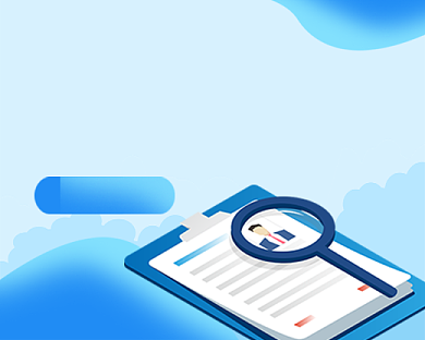 全城招募蓝色卡通小程序封面背景