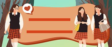 寻找校服女孩新媒体首图背景