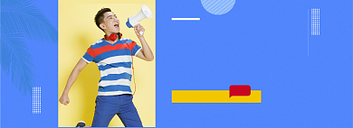 夏季男装清仓大促淘宝banner背景