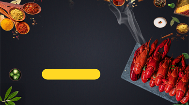 香辣小龙虾美食大气简约手机横图背景