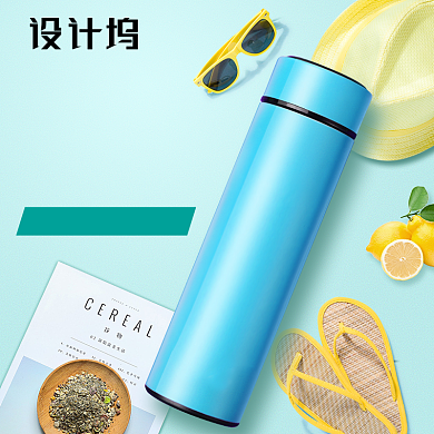 唯美风格玻璃水杯背景