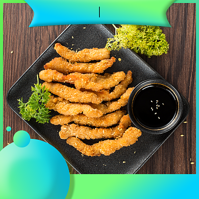 美味鸡柳炸鸡饿了么主图背景