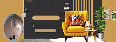 春季家装海报banner模板背景