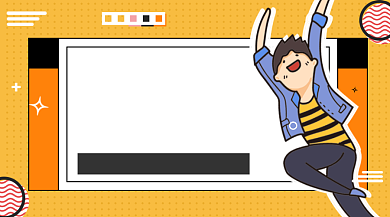 疯狂618促销卡通插画手机横图背景