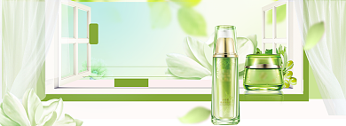 夏季美妆海报banner模板背景