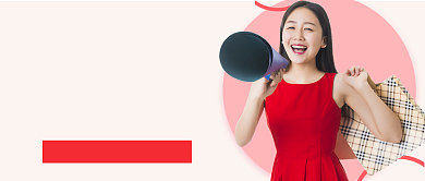 红色简约五五购物节新媒体配图背景