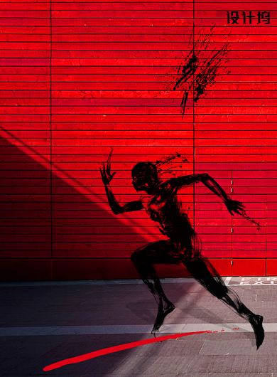 奥林匹克日体育运动创意海报背景