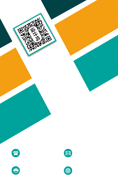 创意色块大气商务企业宣传竖版名片模板背景