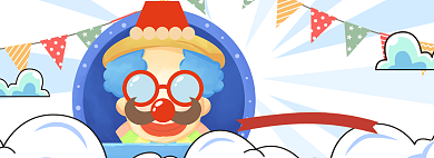 愚人节海报大促简约模板背景