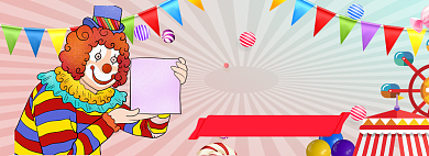 愚人节海报banner模板背景