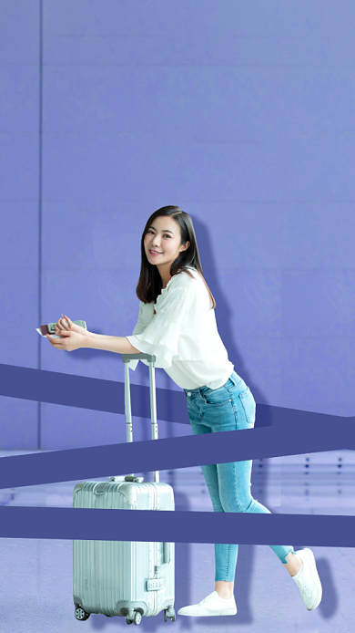 航空公司机票打折海报背景