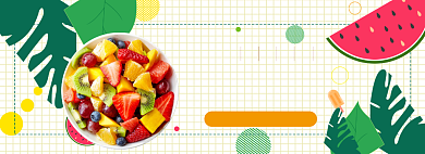 水果促销模版banner背景