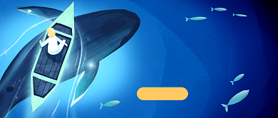 世界海洋日蓝色卡通公众号首图背景