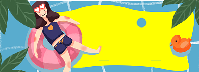 你好夏天淘宝电商banner图背景