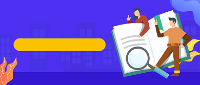 蓝色卡通招聘启事新媒体配图背景