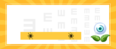 全国爱眼日橙色卡通新媒体配图背景