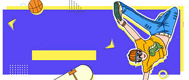 卡通描边嘻哈波普风暑期班街舞社招生背景