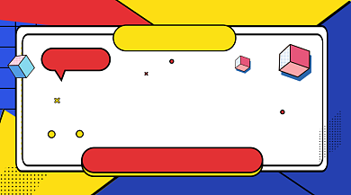 高考冲刺补习班孟菲斯几何手机横图背景