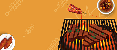 摆地摊烧烤公众号首图背景