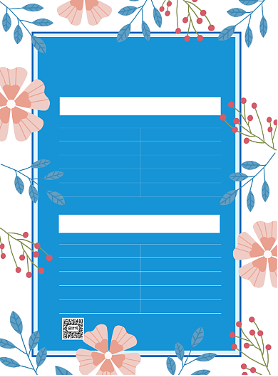 美容院价目表印刷海报背景