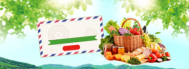 水果海报banner模板背景