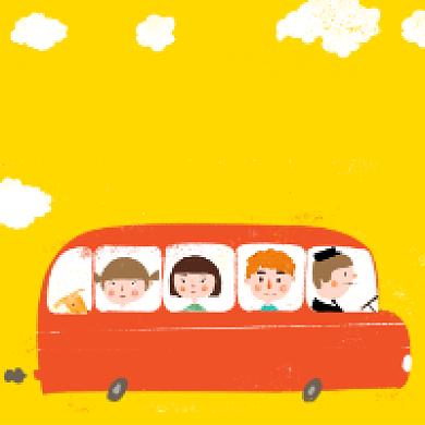 六一儿童节卡通可爱插画公众号次图背景