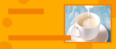 世界牛奶日橙色简约新媒体配图背景