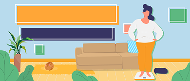 减肥计划新媒体首图背景