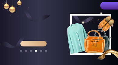 618品牌大促大气简约手机横图背景