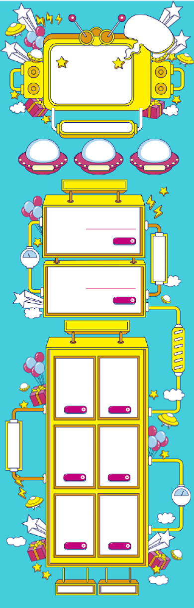 清新卡通618优惠大促电商首页背景