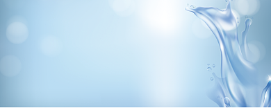 蓝色清新简约美容优惠券背景